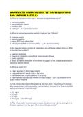 WASTEWATER OPERATOR 2026 TEST PAPER QUESTIONS AND ANSWERS RATED A&plus;