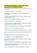 WASTEWATER OPERATOR C FINAL EXAM ACTUAL QUESTIONS AND ANSWERS RATED A&plus;