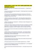 LEARN2SERVE LATEST 2026 TEST PAPER QUESTIONS AND ANSWERS RATED A&plus;