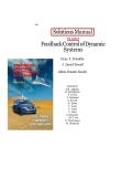 Solution Manual for Feedback Control of Dynamic Systems&comma; 6th Edition &ndash; Complete Step-by-Step Solutions