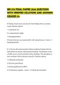 MN 576 FINAL PAPER 2026 QUESTIONS WITH VERIFIED SOLUTIONS AND ANSWERS GRADED A&plus;
