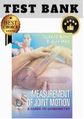 Test Bank for Measurement of Joint Motion&colon; A Guide to Goniometry&comma; 5th Edition &lpar;Norkin & White&rpar; &vert; All Chapters &lpar;1&ndash;13&rpar; &vert; 2026 Version &vert; 100&percnt; PASS