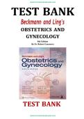Beckmann & Ling's Obstetrics and Gynecology 8th Edition &ndash; Test Bank & Instructor Resources &lpar;2025&rpar;