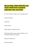 MN 580 FINAL EXAM UPDATED 2026 STUDY PAPER WITH ACCURATE QUESTIONS AND SOLUTIONS