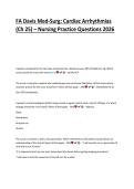 FA Davis Med-Surg Cardiac Arrhythmias &lpar;Ch 25&rpar; 2026 &ndash; Nursing Practice Questions