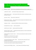 Btec Business Revision Questions with Guaranteed Pass Solutions 2026 Updated&period;