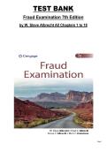Fraud Examination &ndash; 7th Edition by W&period; Steve Albrecht &vert; All Chapters 1&ndash;18 &vert; Complete Test Bank