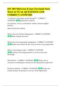 IST 305 Mid term Exam Cleveland State  Warf ACTUAL QUESTIONS AND  CORRECT ANSWERS 