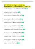 IST 305 Exam 1 Ch&period; 1-4 ACTUAL  QUESTIONS AND CORRECT ANSWERS