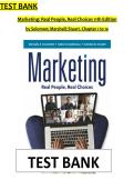 Marketing&colon; Real People&comma; Real Choices 11th Edition Test Bank &vert; Solomon&comma; Marshall&comma; Stuart