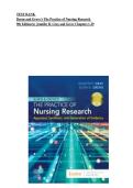 Test Bank &ndash; Burns and Grove&rsquo;s The Practice of Nursing Research &lpar;9th Edition&rpar; Susan K&period; Grove&comma; 2024 &vert; Latest Edition &vert; All Chapters Covered &vert; Exam-Ready Q&A &vert; Instant Download