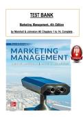 Marketing Management 4th Edition Test Bank &vert; Marshall & Johnston &vert; All Chapters 1&ndash;14
