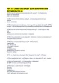 NUR 163 LATEST 2026 STUDY GUIDE QUESTIONS AND ANSWERS RATED A&plus;