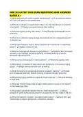 NUR 163 LATEST 2026 EXAM QUESTIONS AND ANSWERS RATED A&plus;