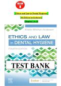 TEST BANK FOR ETHICS AND LAW IN DENTAL HYGIENE 4TH EDITION BY ANDERSON CHAPTER 1-10 UPDATED VERSION 2026