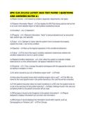 EPIC CLN 251&sol;252 LATEST 2026 TEST PAPER 1 QUESTIONS AND ANSWERS RATED A&plus;