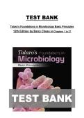 Talaro&rsquo;s Foundations in Microbiology&colon; Basic Principles 12th Edition by Barry Chess &vert; All Chapters 1&ndash;27 &vert; Complete Test Bank