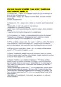 EPIC CLN 251&sol;252 UPDATED EXAM SCRIPT QUESTIONS AND ANSWERS RATED A&plus;