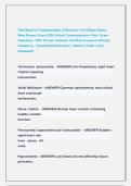 Test Bank for Fundamentals of Nursing 11th Edition Exam &vert;  Most Recent Exam 2026 Actual Comprehensive  Real  Exam  Questions  With Correct Answers &lpar;Verified Answers&rpar; Already  Graded A&plus; &vert; Guaranteed Success&excl;&excl; &vert; Newest  Exam &vert; Just  Released&excl;&excl; 