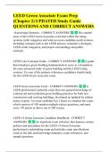 LEED Green Associate Exam Prep  &lpar;Chapter 2&rpar; UPDATED Study Guide  QUESTIONS AND CORRECT ANSWERS -