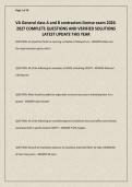 VA General class A and B contractors license exam 2026-2027 COMPLETE QUESTIONS AND VERIFIED SOLUTIONS LATEST UPDATE THIS YEAR