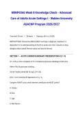 NRNP6566 Week 8 Knowledge Check - Advanced Care of Adults Acute Settings I - Walden University AGACNP Program 2026&sol;2027