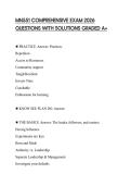 MN551 COMPREHENSIVE EXAM 2026 QUESTIONS WITH SOLUTIONS GRADED A&plus;