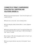 CONNECTICUT PERMIT COMPREHENSIVE EXAM 2026 FULL QUESTIONS AND SOLUTIONS GRADED A&plus;