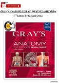 Complete Test Bank &ndash; Gray&rsquo;s Anatomy for Students Flash Cards 5E High-Yield Anatomy Q&A &vert; All Chapters Included &vert; Latest Edition &vert; Graded A&plus;