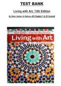 Living with Art 13th Edition by Mark Getlein & Wallace &vert; All Chapters 1&ndash;23 &vert; Complete Test Bank