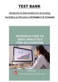 Introduction to Data Analytics for Accounting 2nd Edition by Richards &vert; All Chapters 1&ndash;13 &vert; Complete Test Bank