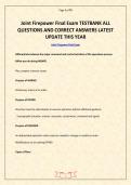 Joint Firepower Midterm Exam & Final Exam QUESTIONBANK 