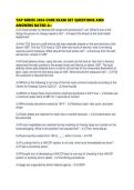 TAP SERIES 2026 CORE EXAM SET QUESTIONS AND ANSWERS RATED A&plus;