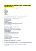 TAP SERIES LATEST 2026 STUDY GUIDE QUESTIONS AND ANSWERS RATED A&plus;
