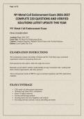 NY Metal Coil Endorsement Exam 2026-2027 COMPLETE 220 QUESTIONS AND VERIFIED SOLUTIONS LATEST UPDATE THIS YEAR