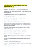 TAP SERIES LATEST 2026 EXAM QUESTIONS AND ANSWERS RATED A&plus;