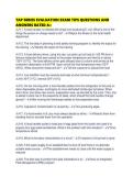 TAP SERIES EVALUATION EXAM TIPS QUESTIONS AND ANSWERS RATED A&plus;