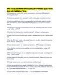 TAP SERIES COMPREHENSIVE EXAM UPDATED QUESTIONS AND ANSWERS RATED A&plus;