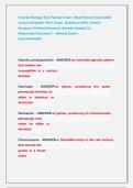 Virginia Biology SOL Review Exam &vert; Most Recent Exam 2026  Actual Complete  Real  Exam  Questions With Correct    Answers &lpar;Verified Answers&rpar; Already Graded A&plus; &vert;                             Guaranteed Success&excl;&excl;  &vert; Newest Exam &vert;                              