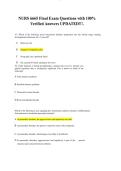 NURS 6665 Final Exam Questions with 100&percnt; Verified Answers UPDATED&excl;&excl;&excl;&period;