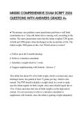 MN580 COMPREHENSIVE EXAM SCRIPT 2026 QUESTIONS WITH ANSWERS GRADED A&plus;