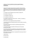 ORACLE FCCS CERTIFICATION QUESTIONS & ANSWERS
