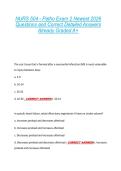 NURS 504 - Patho Exam 2 Newest 2026  Questions and Correct Detailed Answers  Already Graded A&plus; 