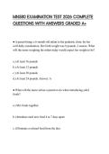 MN580 EXAMINATION TEST 2026 COMPLETE QUESTIONS WITH ANSWERS GRADED A&plus;