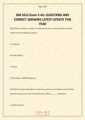 ISM 4212 Exam 2 ALL QUESTIONS AND CORRECT ANSWERS LATEST UPDATE THIS YEAR