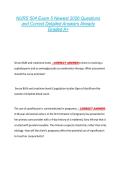 NURS 504 Exam 5 Newest 2026 Questions  and Correct Detailed Answers Already  Graded A&plus; 