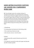 MN580 MIDTERM EXAM REVIEW QUESTIONS AND ANSWERS 2026 COMPREHENSIVE REVIEW GUIDE