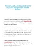 NURS 504 Exam 3 Newest 2026 Questions  and Correct Detailed Answers Already  Graded A&plus; 