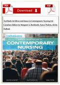 Test Bank for Ethics and Issues in Contemporary Nursing 3rd Canadian Edition by Margaret A&period; Burkhardt&comma; Nancy Walton&comma; Alvita Nathani