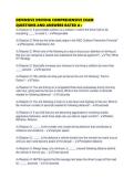 DEFENSIVE DRIVING COMPREHENSIVE EXAM QUESTIONS AND ANSWERS RATED A&plus;